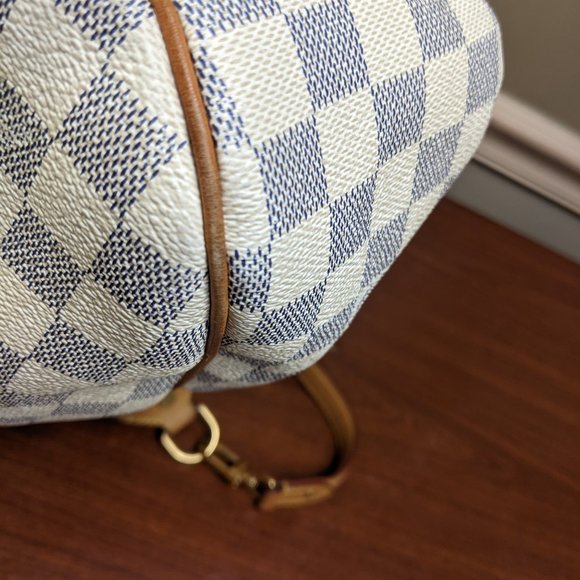 Auth LOUIS VUITTON EVORA MM DAMIER AZUR - Picture 8 of 14